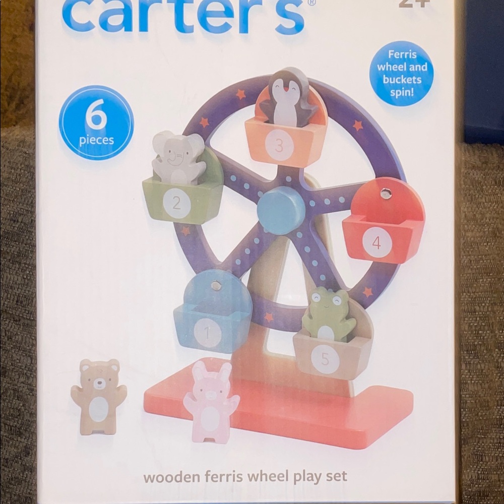 Carter's Colorful Wooden Ferris Wheel Toy